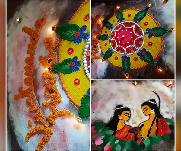 Tigps falakata has organized rangoli making competition theme: Deepawali